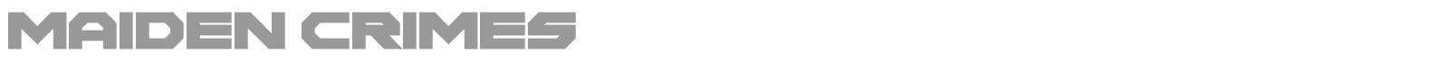 Maiden Crimes font preview